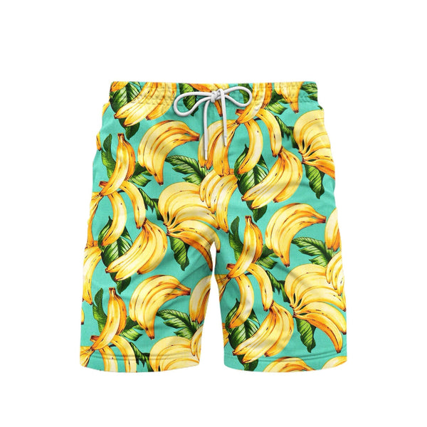 Summer Aloha Banana Beach Shorts For Men