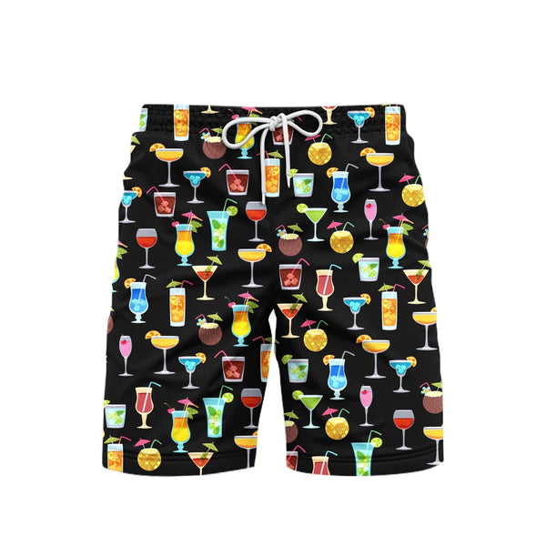 Summer Cocktails Aloha Beach Shorts For Men
