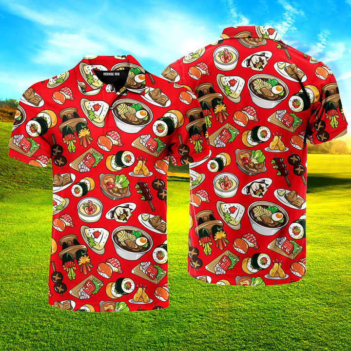 Sushi High Feeling Style Polo Shirt For Men