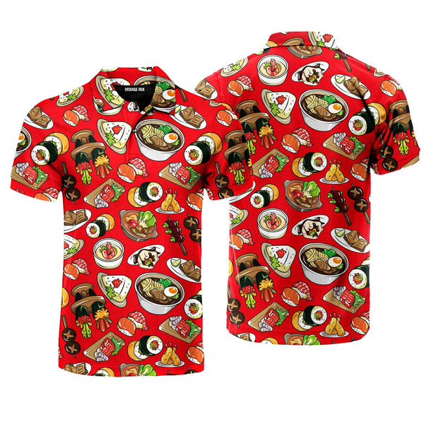 Sushi High Feeling Style Polo Shirt For Men