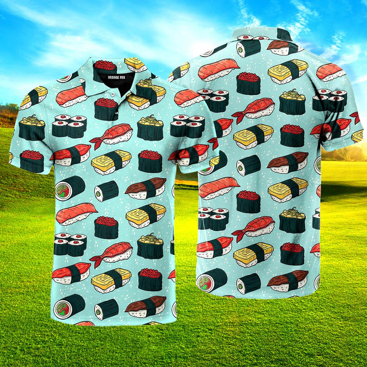 Sushi Japanese Food Polo Shirt For Men