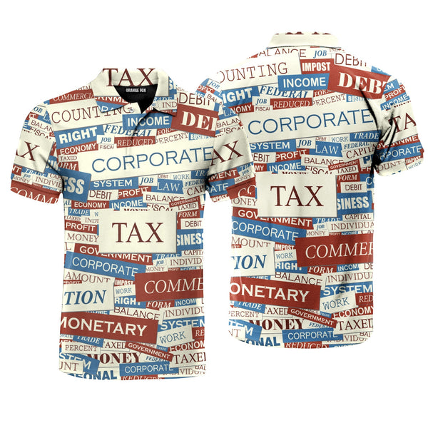 Tax Colorful Retro Polo Shirt For Men