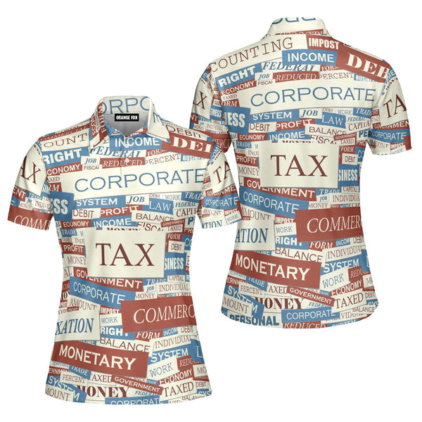 Tax Colorful Retro Polo Shirt For Women