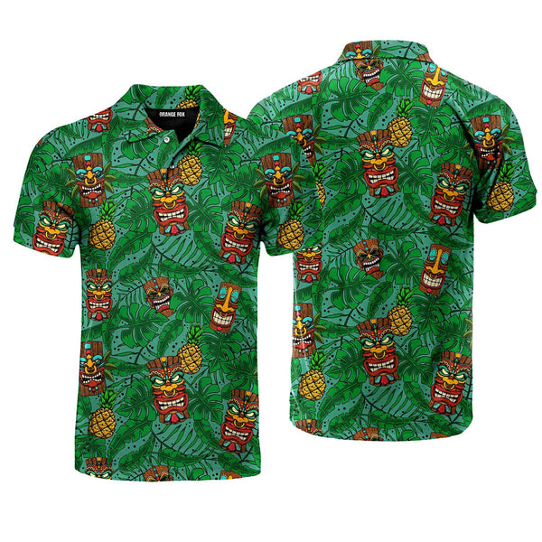 Tiki Tiki Aloha Polo Shirt For Men