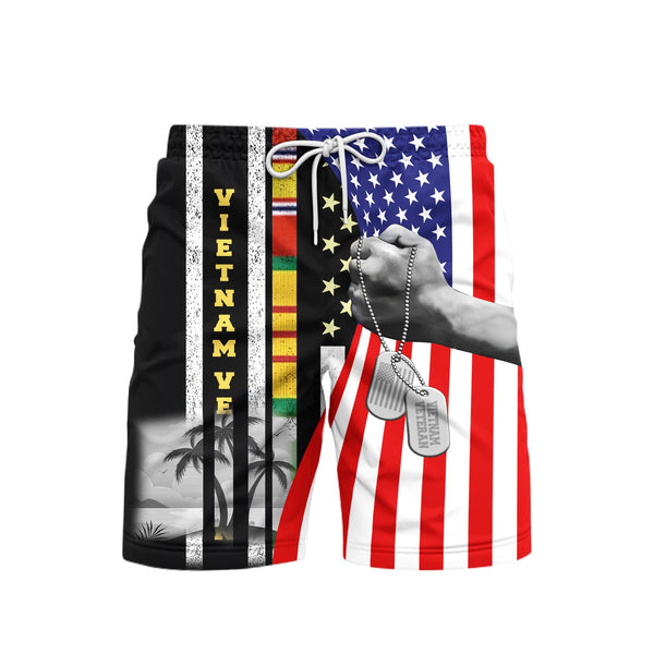 Vietnam Veteran Beach Shorts For Men