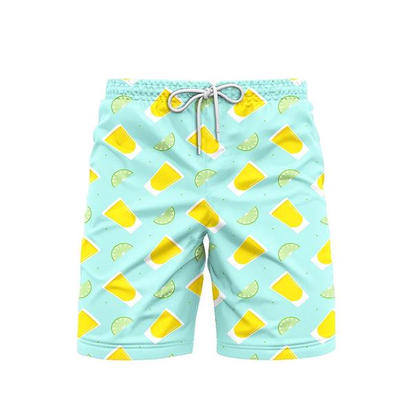 Wine Tequila Lover Mexico Beach Shorts For Men