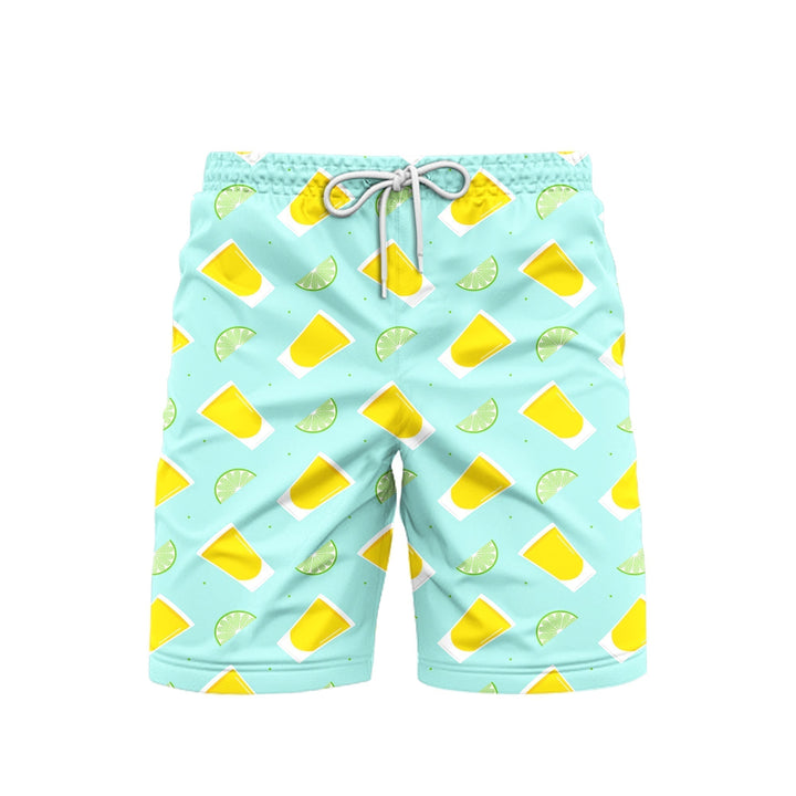 Wine Tequila Lover Mexico Beach Shorts For Men