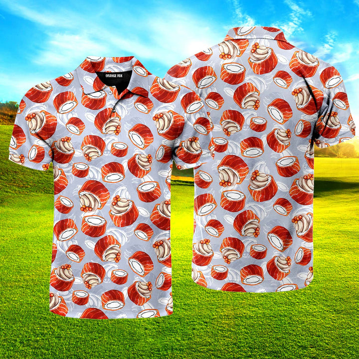 You Had Me At Sushi Cream Polo Shirt For Men