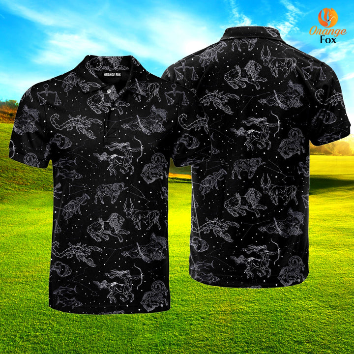 Zodiac Horoscope Signs Polo Shirt For Men