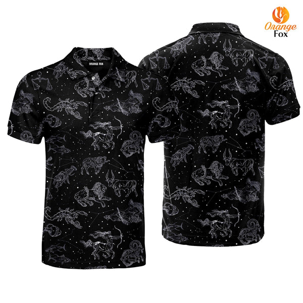 Zodiac Horoscope Signs Polo Shirt For Men